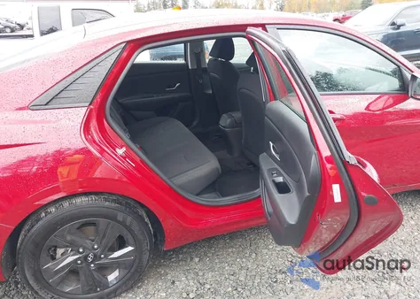 2022 Hyundai Elantra Hybrid Blue from USA, damaged, VIN KMHLM4AJ6NU016084